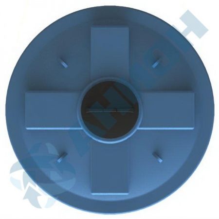 Емкость ПЭ цилиндрическая синего цвета 8000л (8000ВФ560К2)