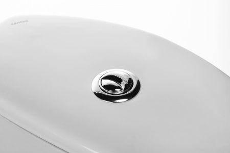 Унитаз Алькор с бачком, белый, 1 кн.арм., косой выпуск, нижн.подв., сиденье полипропилен