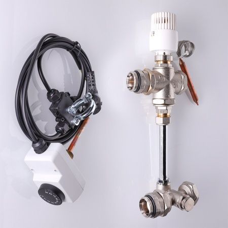 Насосно-смесительный узел без насоса VALTEC VT.DUAL.0.130, длина насоса 130 мм. /Без насоса/