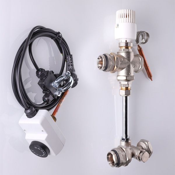 Насосно-смесительный узел без насоса VALTEC VT.DUAL.0.130, длина насоса 130 мм. /Без насоса/