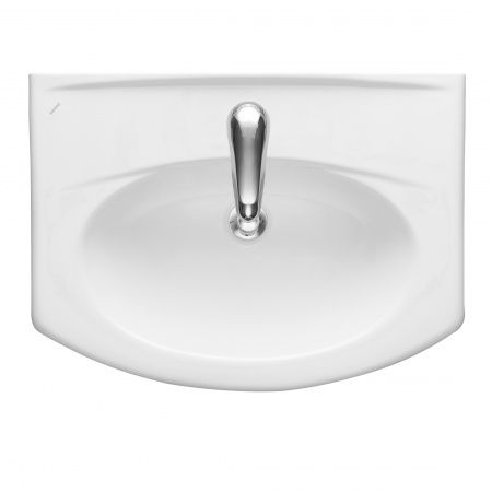 Умывальник мебельный "Новая грань" с переливом, без комплекта, 1 отверстие, белый