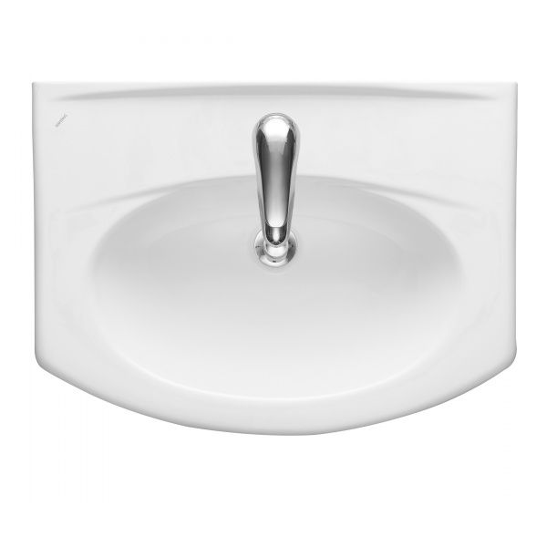 Умывальник мебельный "Новая грань" с переливом, без комплекта, 1 отверстие, белый