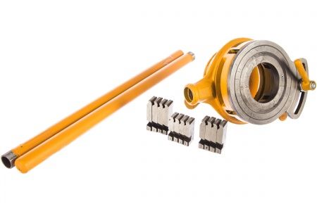 Клупп для нарезания резьбы 1/2"-3/4", 1"-1 1/4", 1 1/2"-2", три комплекта резцов