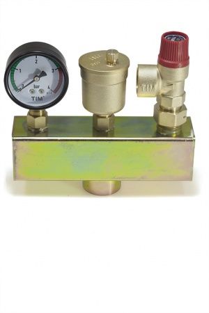 Группа безопасности котла TIM квадратная труба (3 Bar, 1", до 50 кВт)