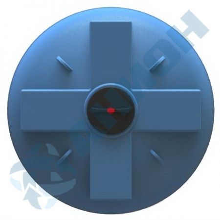 Емкость ПЭ цилиндрическая синего цвета 6100л (6100ВФК2)