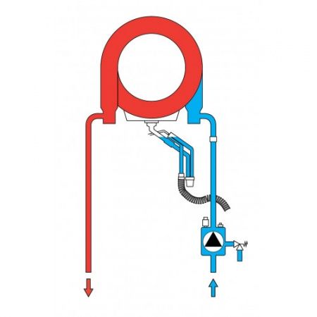 Котел газовый настенный Ferroli BLUEHELIX TECH S 45H (КОНДЕНСАТНЫЙ, одноконтурный, 43 кВт, ИТАЛИЯ)