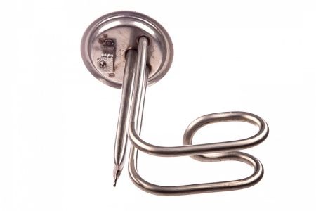 Нагревательный элемент (ТЭН) 1,5 кВт, нерж., под анод М6 (форма - углом)