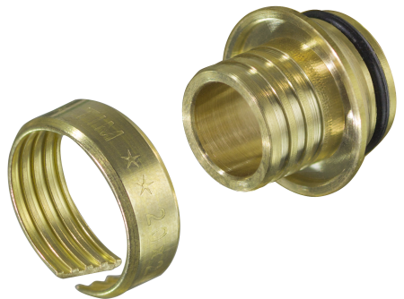 Евроконус для трубы 16х2.0 (РЕ - сшитый полителен), для коллектора с выходом 3/4"