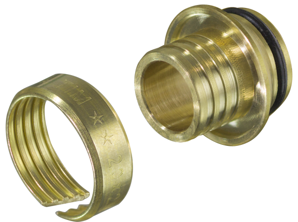 Евроконус для трубы 16х2.0 (РЕ - сшитый полителен), для коллектора с выходом 3/4"