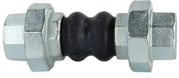 Компенсатор (виброкомпенсатор) муфтовый Ду 20 (резиновая вставка) Ру 16