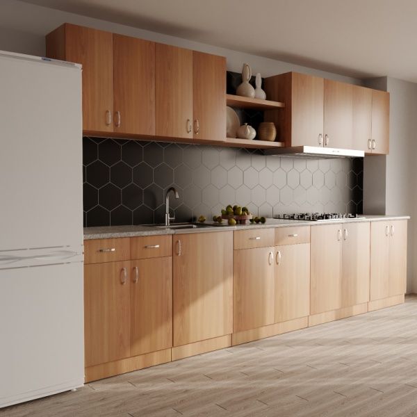 Тумба для накладной кухонной мойки 50 ЛДСП ольха