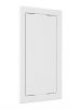 Дверца пластиковая АБС 168х318 (146х296) белая с фланцем