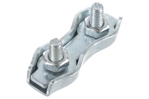 Зажим д/ троса нерж. с двумя гайками 3мм.