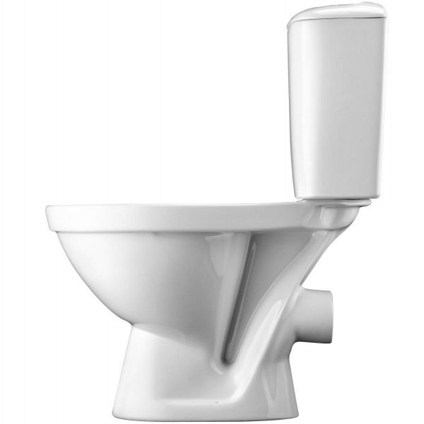 Унитаз Паллада с бачком, белый, 2 х кн.арм., прямой выпуск, нижн.подв., сиденье дюропласт