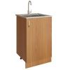 Тумба для накладной кухонной мойки 50 ЛДСП ольха