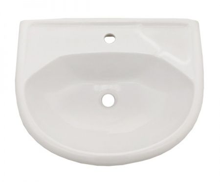 Умыв. "Парус" без перелива, без комплекта, 1 отверстие, белый