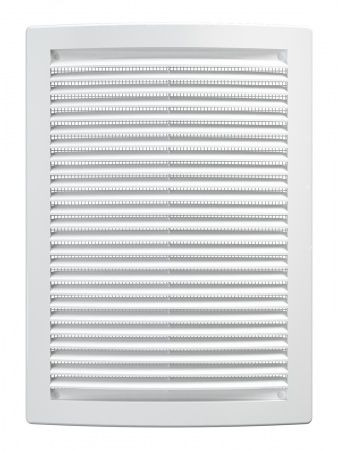 Решетка пластиковая 180х250, белая, сетка