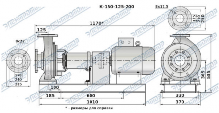 Насос (агрегатированный) К 150-125-200-с  (11х1500)