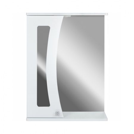 Зеркало "Селена 65" 650х160х732, со шкафчиком СЛЕВА, с подстветкой