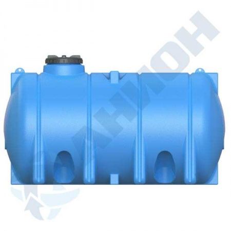 Емкость ПЭ горизонтальная цилиндрическая 11000 (МН11000_2РК2_Пр) синяя