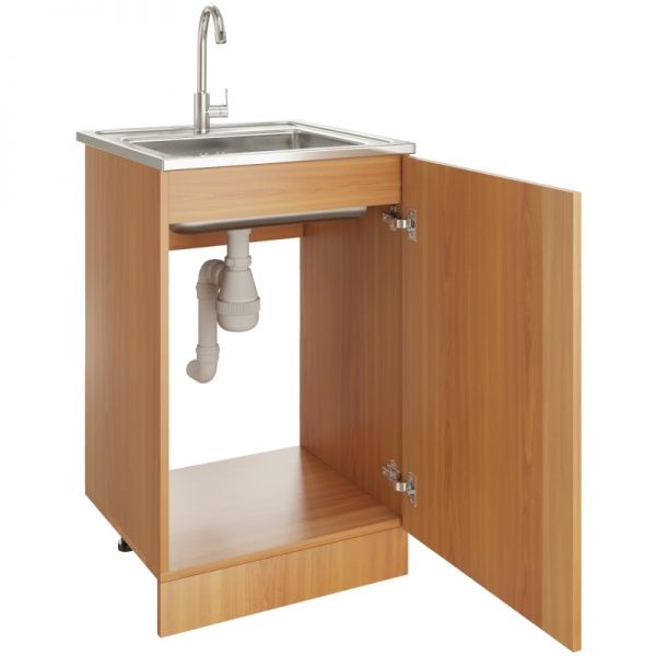 Тумба для накладной кухонной мойки 50 ЛДСП ольха
