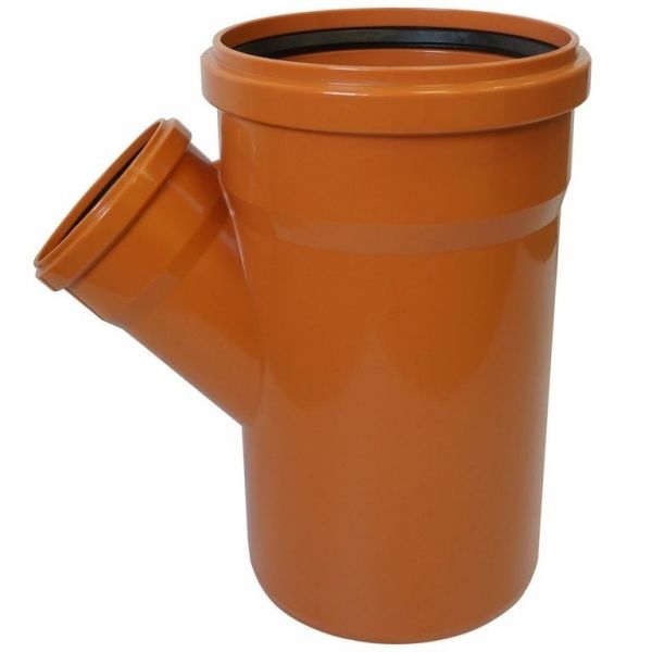 Тройник РР канализационный 315х160 (45") (оранж.)