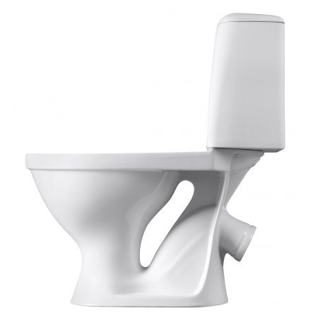 Унитаз "Соната" белый, 1 кн.арм., косой выпуск, нижн.подв., сид.полипр.
