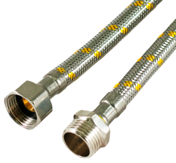 Подводка д/газа (в нерж. оплетке) 1/2" ГШ 2.5 м