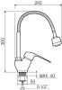 Смеситель РМС для кух. однор., гибк.изл. SL50-016F