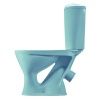 Унитаз "Версия" АНТИВСПЛЕСК, голубой, 1 кн.арм., косой выпуск, нижн.подв., сид.полипр.