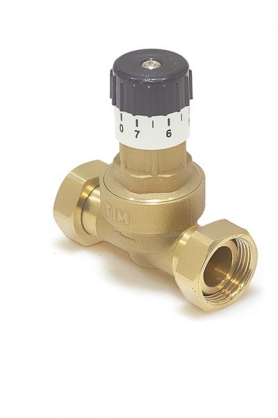 Регулятор давления TIM 3/4" "до себя" (перепускной, байпасный клапан)