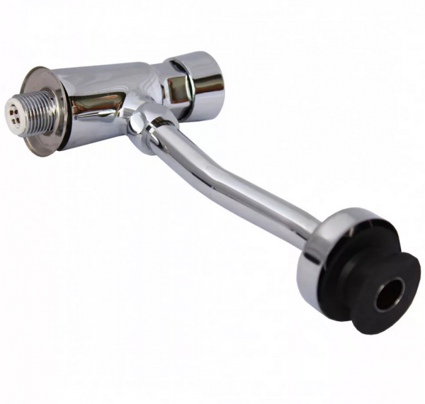 Кран для писсуара кнопочный Selena (с декоративной плоской чашкой и резиновой втулкой)