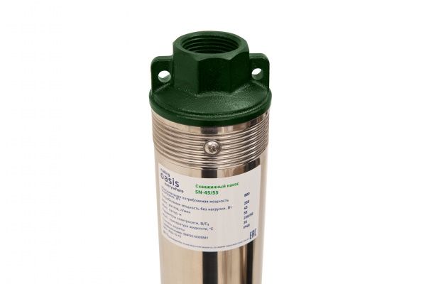 Насос 3" SN 45/55 (800Вт, Нмакс-55м, Qмакс-2,7 куб.м/ч, кабель-30м)