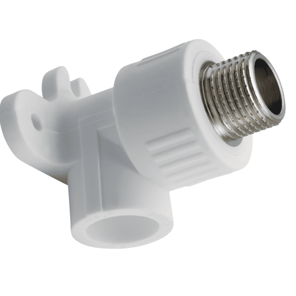 Угольник НР с креплением 20х1/2" (БЕЛЫЙ) FD  (15/75)