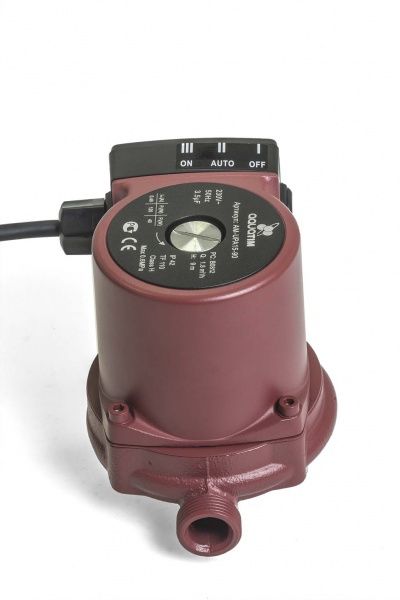 Насос повышения давления AM-UPA15-90 (1/2", Qmax-1.8 м3/ч, Hmax-9 м., N-120Вт, мокрый ротор)