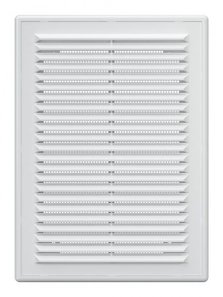 Решетка пластиковая 183х253, белая, сетка, разъемная