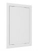 Дверца пластиковая АБС 218х318 (196х296) белая с фланцем