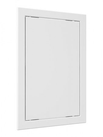 Дверца пластиковая АБС 218х318 (196х296) белая с фланцем