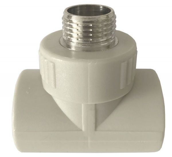 Тройник PPRC комбинированный НР 32х1/2"х32   (серый) Valfex (10/30)