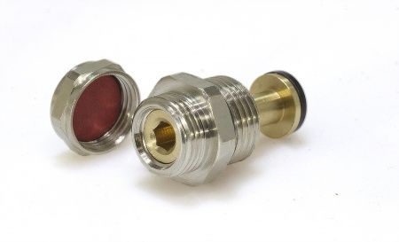 Клапан регулировочный на обратном контуре коллектора (под шестигранник), 1/2" - 3/4" НР "Евроконус"