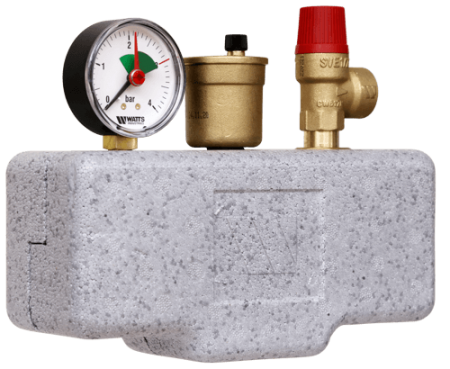 Группа безопасности котла KSG 30/ISO2 (3 Bar, 1", до 50 кВт) с теплоизоляцией