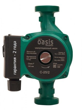 Насос циркуляционный Oasis C-25/6-180   (с гайками)