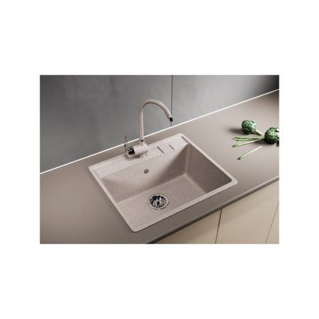 Мойка ML-GM15 песочная, иск. мрамор 550х490х200мм (302)