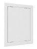 Дверца пластиковая АБС 218х268 (196х246) белая с фланцем
