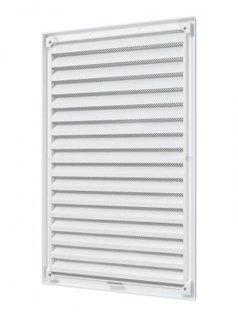 Решетка пластиковая 200х300, белая, сетка, разъемная