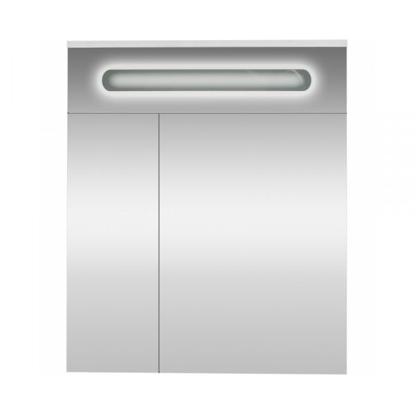 Зеркало "Магнолия 60" 600х150х730, со шкафчиком, с подстветкой