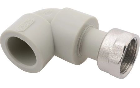 Угольник с накидной гайкой 32х1"   (серый) FD  (15/75)