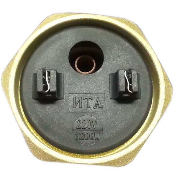 ТЭН для радиатора 1200Вт БЕЗ термостата, L285мм, правая резьба 1 1/4" (медный)