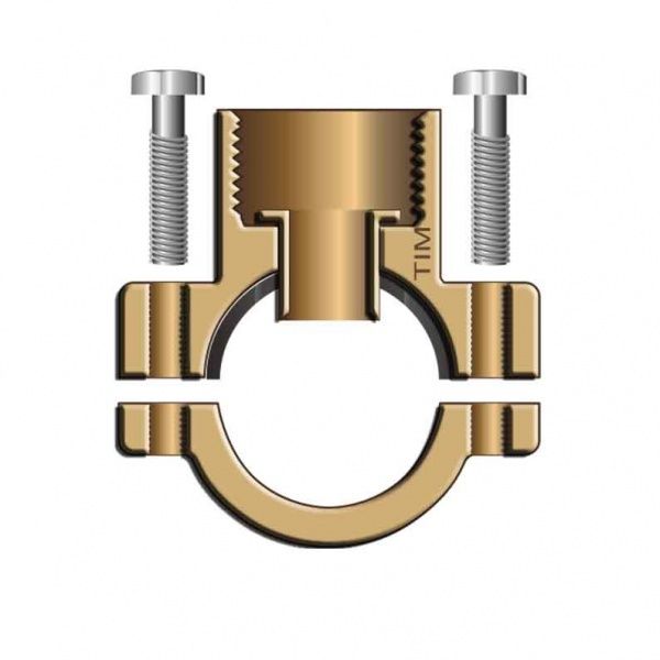 Водоотвод (врезка, седелка) латунный Ду 25