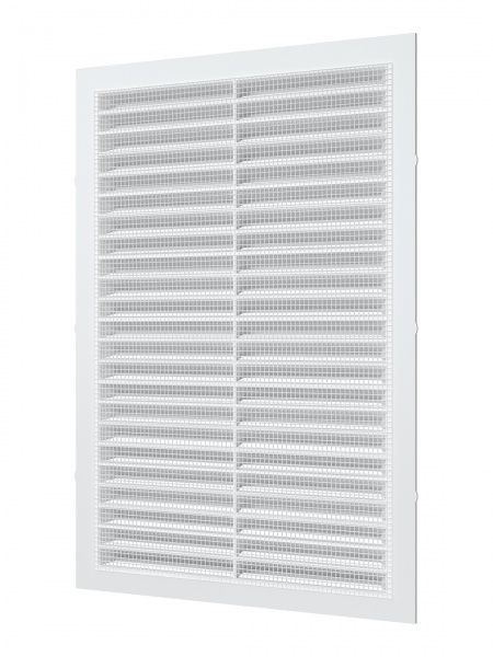Решетка пластиковая 170х240, белая, сетка